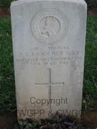 Dar Es Salaam War Cemetery - Van Der Wat, J J J